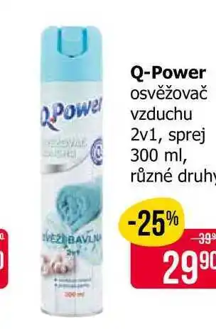 Teta Q-Power osvěžovač vzduchu 2v1, sprej 300 ml, různé druhy nabídka