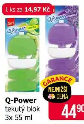 Teta Q-Power tekutý blok 3x 55 ml nabídka