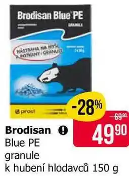 Teta Brodisan Blue PE granule k hubení hlodavců 150 g nabídka