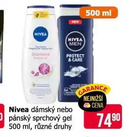 Teta Nivea sprchový gel nabídka