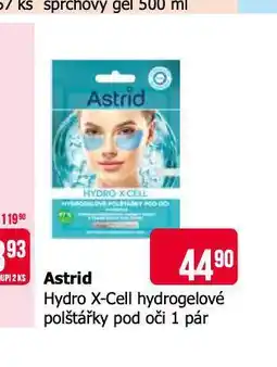 Teta Astrid hydro x-cell hydrogelové polštářky pod oči nabídka