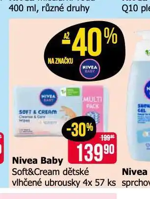 Teta Nivea baby vlhčené ubrousky nabídka