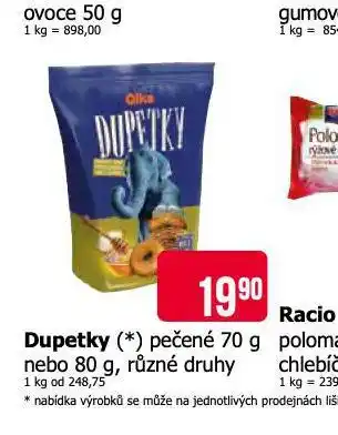 Teta Dupetky pečené nabídka