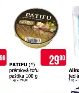 Teta Patifu prémiové tofu paštika nabídka