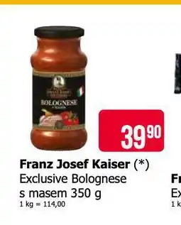 Teta Franz josef kaiser bolognese nabídka