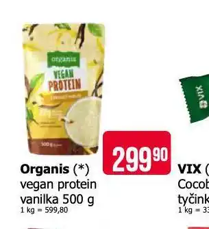 Teta Organis vegan protein vanilka nabídka