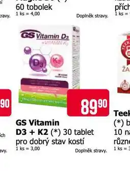 Teta Gs vitamin d3 + k2 nabídka