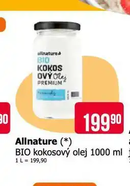 Teta Allmnature bio kokosový olej nabídka