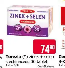 Teta Terezia zinek + selen s echinaceou nabídka