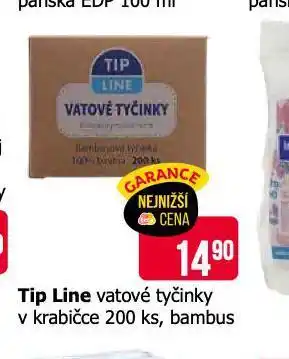 Teta Tip line vatové tyčinky v krabičce nabídka