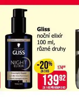 Teta Gliss noční elixír nabídka