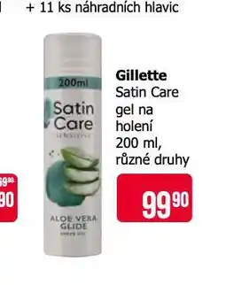 Teta Gillette satin care gel na holení nabídka