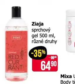 Teta Ziaja sprchový gel nabídka