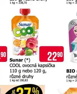 Teta Sunra cool ovocná kapsička nabídka