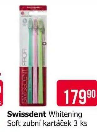 Teta Swissdent Whitening Soft zubní kartáček 3 ks nabídka