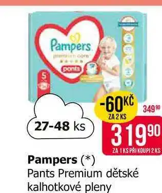 Teta Pampers premium core pants 27-48 ks nabídka