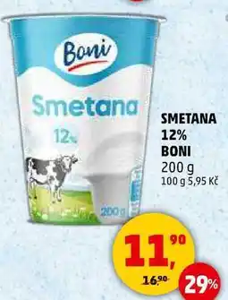 Penny Market SMETANA 12% BONI, 200 g nabídka