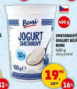 Penny Market SMETANOVÝ JOGURT BÍLÝ BONI, 400 g nabídka