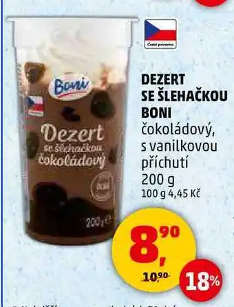 Penny Market DEZERT SE ŠLEHAČKOU BONI čokoládový, 200 g nabídka