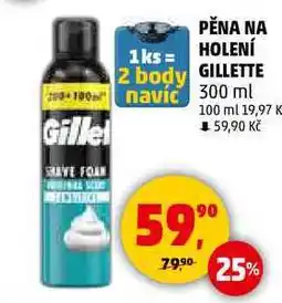 Penny Market GILLETTE PĚNA NA HOLENÍ, 300 ml nabídka