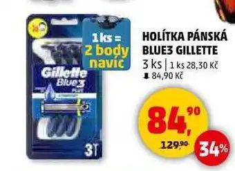 Penny Market Gillette Blue 3 HOLÍTKA PÁNSKÁ, 3 ks nabídka