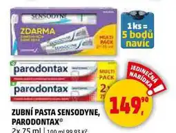 Penny Market PARODONTAX zubní pasta, 2x 75 ml nabídka