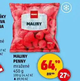 Penny Market MALINY PENNY mražené, 450 g nabídka