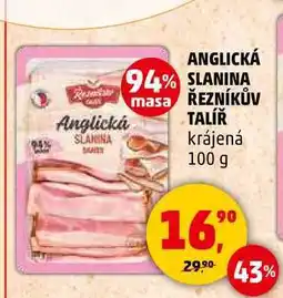 Penny Market ANGLICKÁ SLANINA ŘEZNÍKŮV TALÍŘ krájená, 100 g nabídka