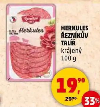 Penny Market HERKULES ŘEZNÍKŮV TALÍŘ krájený, 100 g nabídka