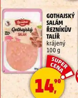 Penny Market GOTHAJSKÝ SALÁM ŘEZNÍKŮV TALÍŘ krájený, 100 g nabídka