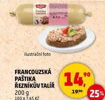 Penny Market FRANCOUZSKÁ PAŠTIKA ŘEZNÍKŮV TALÍŘ, 200 g nabídka