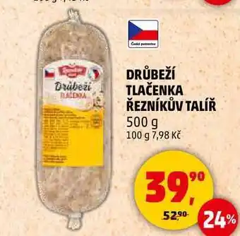 Penny Market DRŮBEŽÍ TLAČENKA ŘEZNÍKŮV TALÍŘ, 500 g nabídka