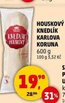 Penny Market HOUSKOVÝ KNEDLÍK KARLOVA KORUNA, 600 g nabídka