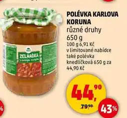 Penny Market POLÉVKA KARLOVA KORUNA různé druhy, 650 g nabídka