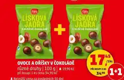 Penny Market OVOCE A OŘÍŠKY V ČOKOLÁDĚ různé druhy, 100 g nabídka