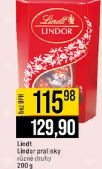 Jip Lindt Lindor pralinky nabídka