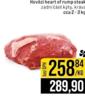 Jip Hovězí heart of rump steak nabídka