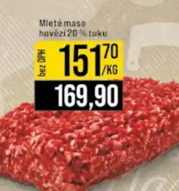 Jip Mleté maso hovězí 20 % tuku nabídka