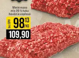 Jip Mleté maso mix 20% tuku hovězí a vepřové nabídka