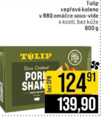 Jip Tulip vepřové koleno v BBQ omáčce sous-vide nabídka