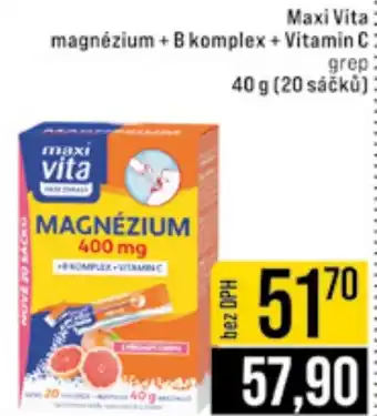 Jip Maxi Vita magnézium + B komplex + Vitamin C nabídka