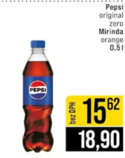 Jip Pepsi original zero Mirinda orange nabídka