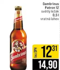 Jip Gambrinus Patron 12 světlý ležák nabídka