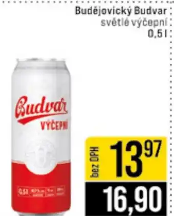 Jip Budějovický Budvar světlé výčepní nabídka