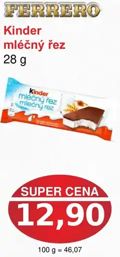 PLUS JIP Kinder mléčný řez nabídka