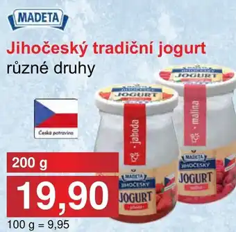 PLUS JIP MADETA Jihočeský tradiční jogurt nabídka