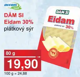 PLUS JIP DÁM SI Eidam 30% plátkový sýr nabídka