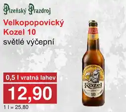 PLUS JIP Velkopopovický Kozel 10 nabídka