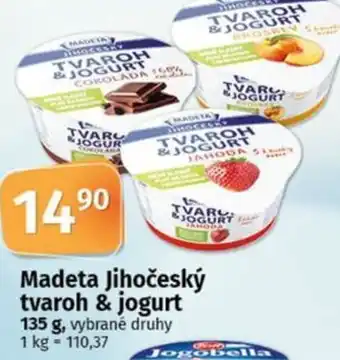 COOP TIP Madeta Jihočeský tvaroh & jogurt nabídka