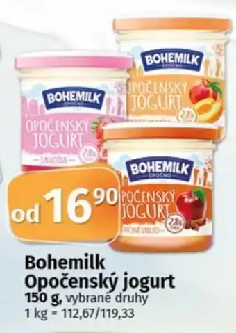 COOP TIP Bohemilk Opočenský jogurt nabídka